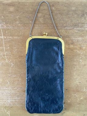 Vintage Etra Classic Black Leather Purse